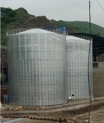 凤庆粮食钢板仓的安装全过程不用热焊接